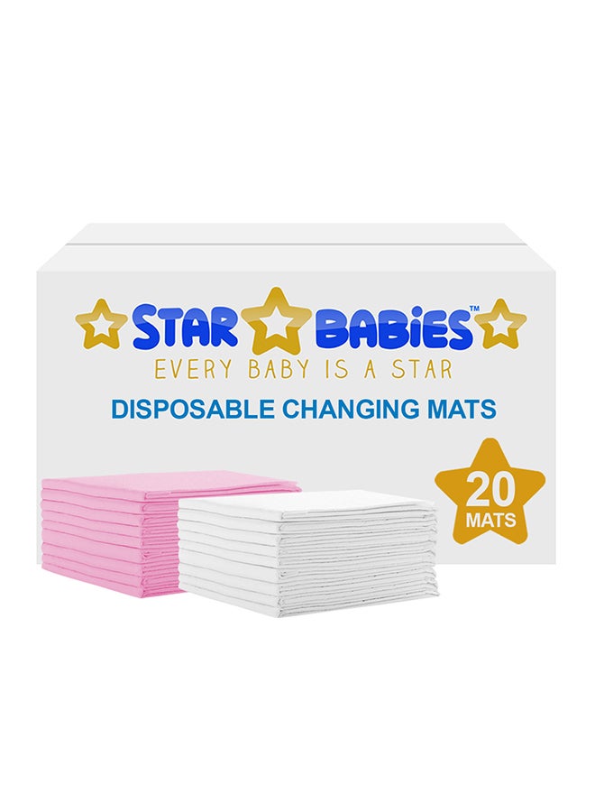 STAR BABiES - Disposable Changing Mat, Pack of 20 - Image 1