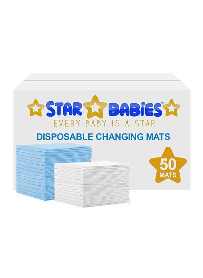 STAR BABiES Disposable Changing Mat, Pack of 50 - Image 1
