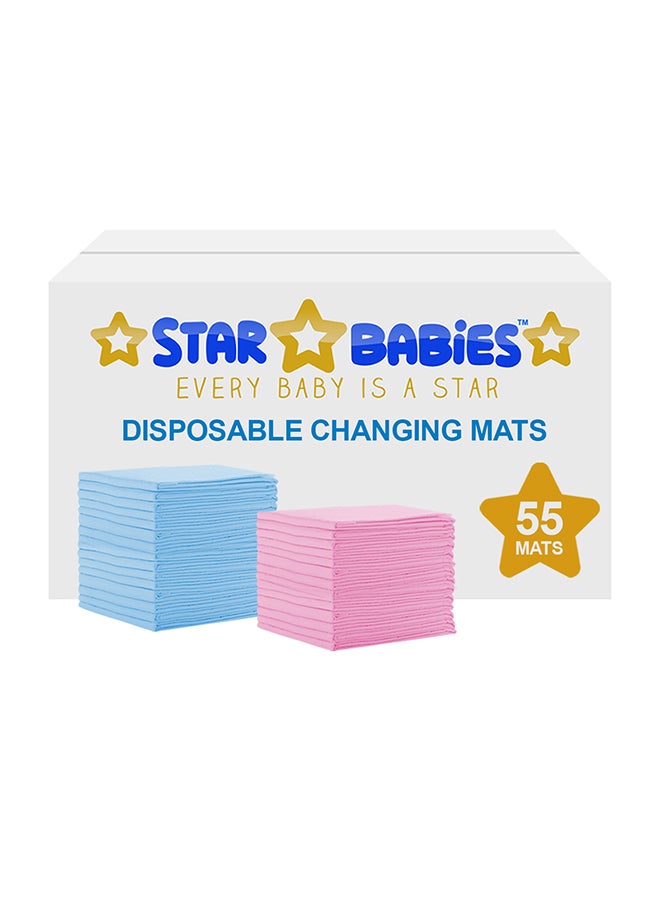 STAR BABiES Disposable Changing Mat, Pack of 55
