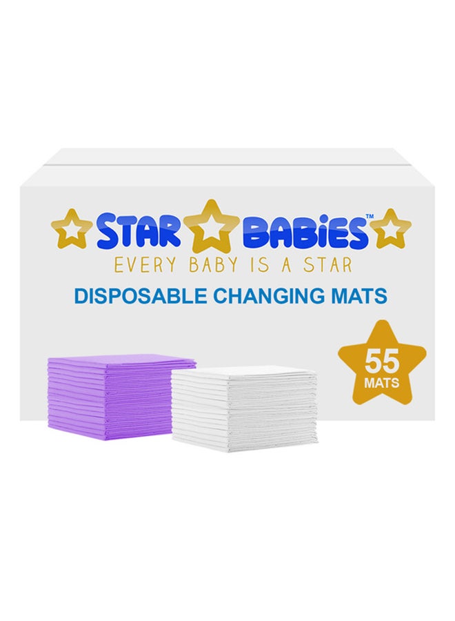 STAR BABiES - Disposable Changing Mat, Pack of 55 - Image 1