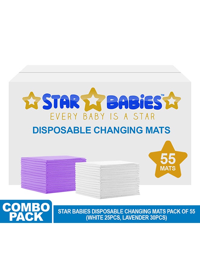 STAR BABiES - Disposable Changing Mat, Pack of 55 - Image 1