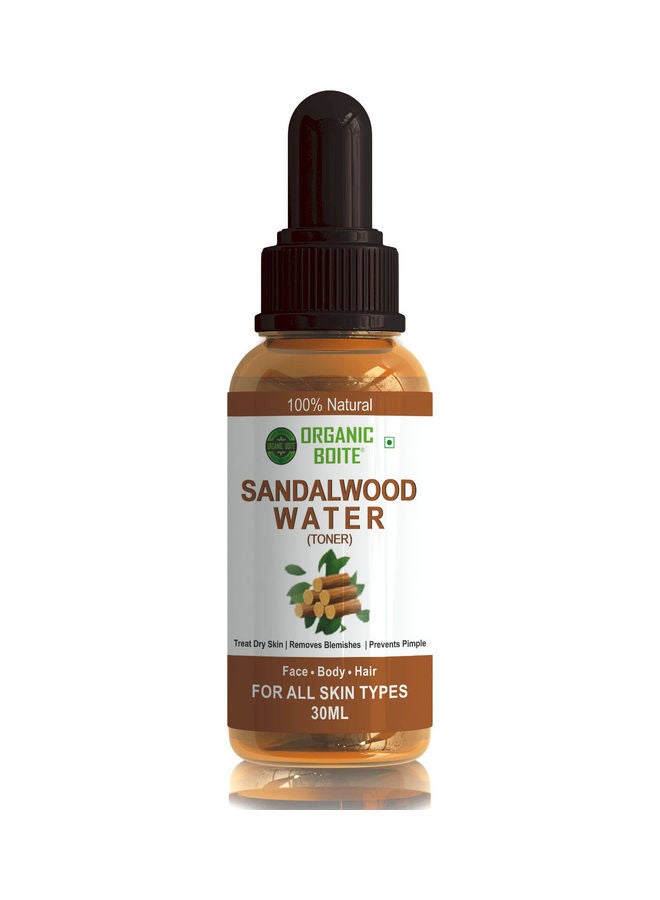 Organic Sandalwood Water Toner 30ml