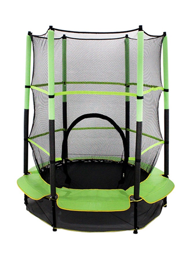 JSAITOYS 5.5feet Indoor Trampoline With Safety Net 140X140X160cm  - Image 1