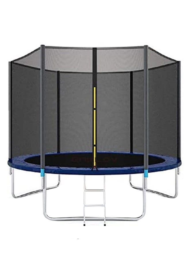 جساي تويز 8feet Deluxe Round Trampoline Outdoor With Enclosure 244x244x210cm - Image 1