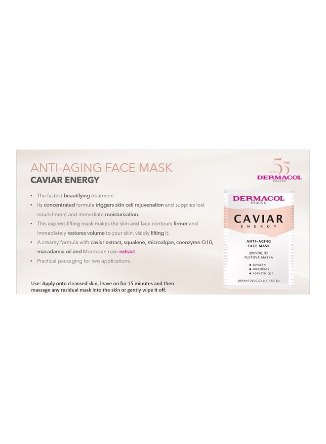 Dermacol - Caviar Energy Face Mask 8grams - Image 1