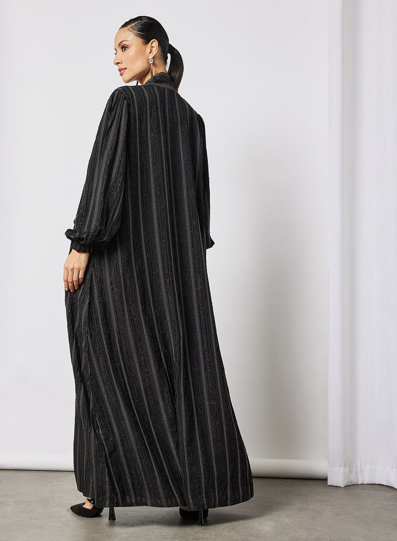 Bousni Bisht Abaya With Inner Black - Image 2