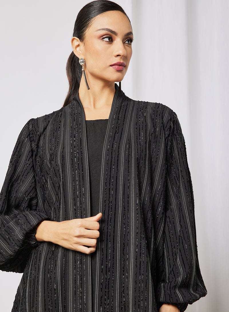 Bousni Bisht Abaya With Inner Black - Image 4