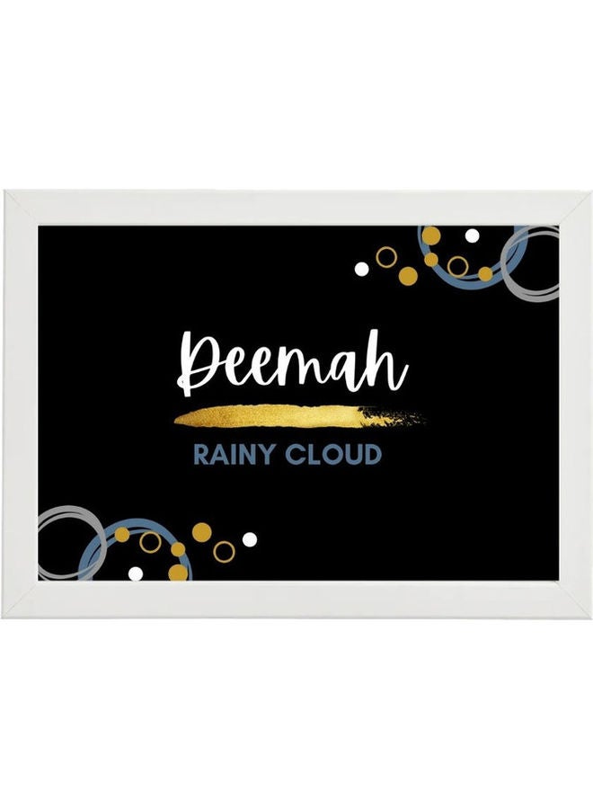 إم إي سي مجموعة من 3 إطارات ملصقات فن الخط باسم ديمة - Image 4