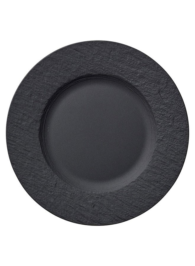 فيلوري آند بوخ 6-Piece Manufacture Rock Textured Breakfast Plate Set Black 21.7cm  - Image 1
