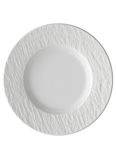 Villeroy & Boch 6-Piece Manufacture Rock Textured Breakfast Plate Set White 21.7cm  - Image 1