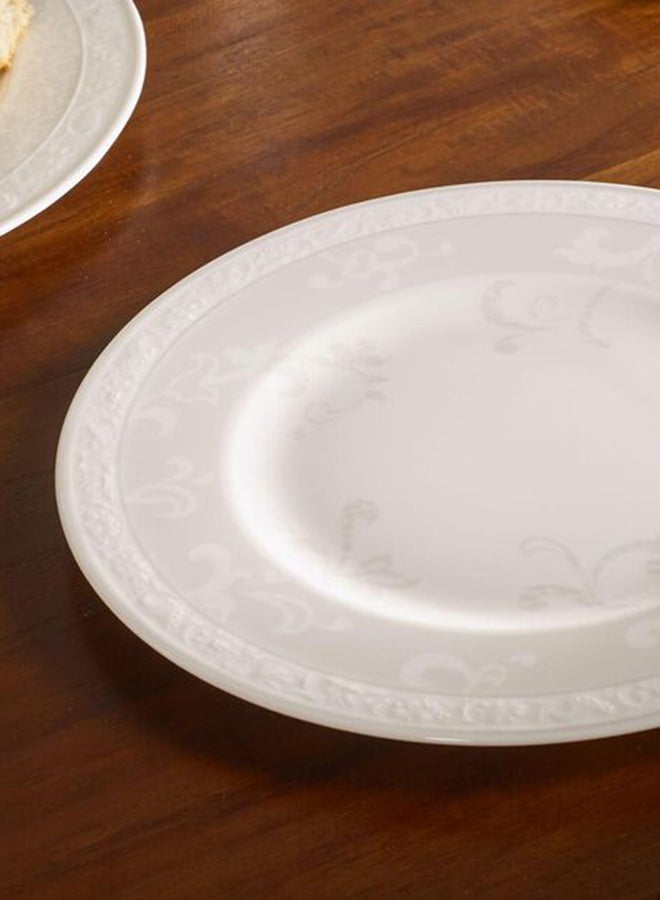 فيلوري آند بوخ 6-Piece Pearl Shimmer Breakfast Plate Set White 22cm  - Image 2