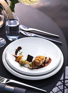 Villeroy & Boch 6-Piece Moon Dinner Plate Set White 27.2cm  - Image 3