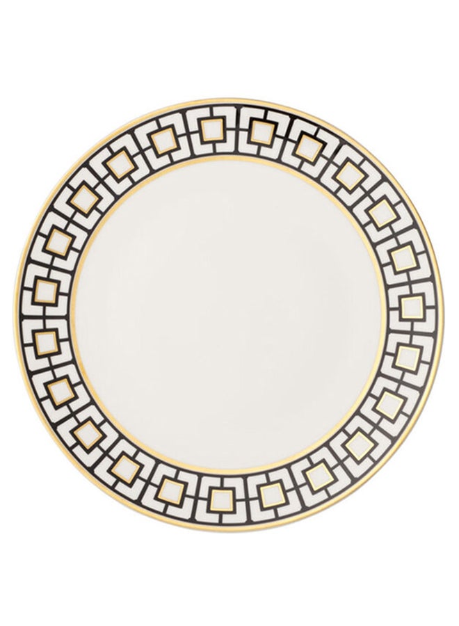 فيلوري آند بوخ 6-Piece Metro Chic Bread Plate Set White/Gold/Black 16cm  - Image 1