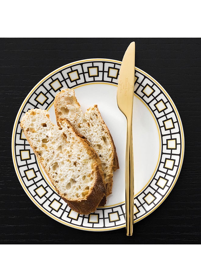 فيلوري آند بوخ 6-Piece Metro Chic Bread Plate Set White/Gold/Black 16cm  - Image 2