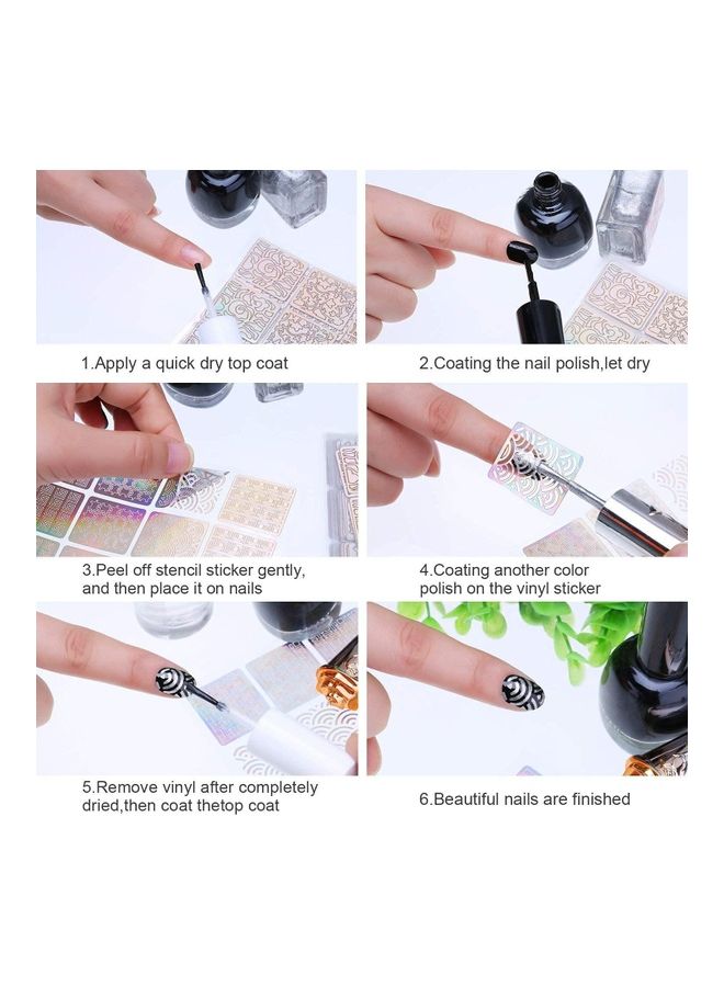 MissTiara - 288-Piece Sticker Sheets For Nail Design and Manicure Multicolour - Image 1