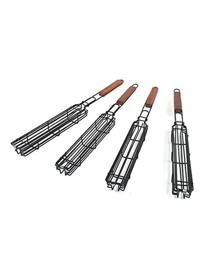 رويال بولار 2-Piece Bbq Grill Basket Set Black/Brown 35 x 15 x 5cm  - Image 2