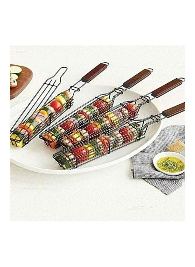 رويال بولار 2-Piece Bbq Grill Basket Set Black/Brown 35 x 15 x 5cm  - Image 5