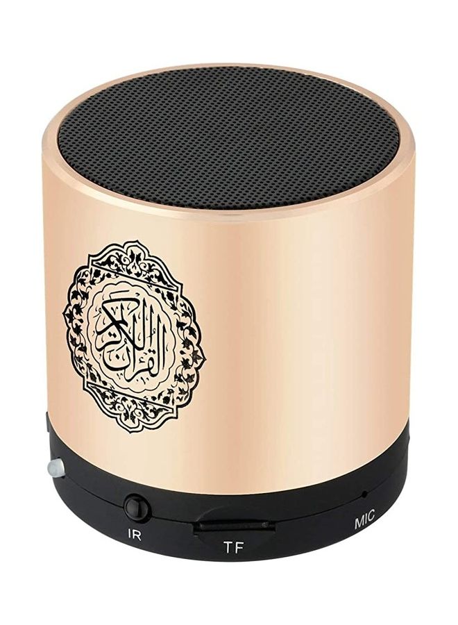 مكبر صوت للتحكم عن بعد ومشغل MP3 للقرآن الكريم محمول بسعة 8 جيجابايت ومترجم للقرآن الكريم ومكبر صوت قابل لإعادة الشحن عبر USB - Image 1