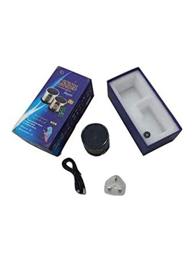 Generic - Portable Quran MP3 Player 8GB TF FM Quran Translator USB Rechargeable Speaker With Remote Control Black - Image 1