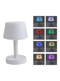 Generic Desk Lamp Qur'an Speaker-Bluetooth, 7 Colors LED Touch Table Lamp 8GB, With 16 Reciters Plus 16 Translations (SQ-917) White  - Image 4