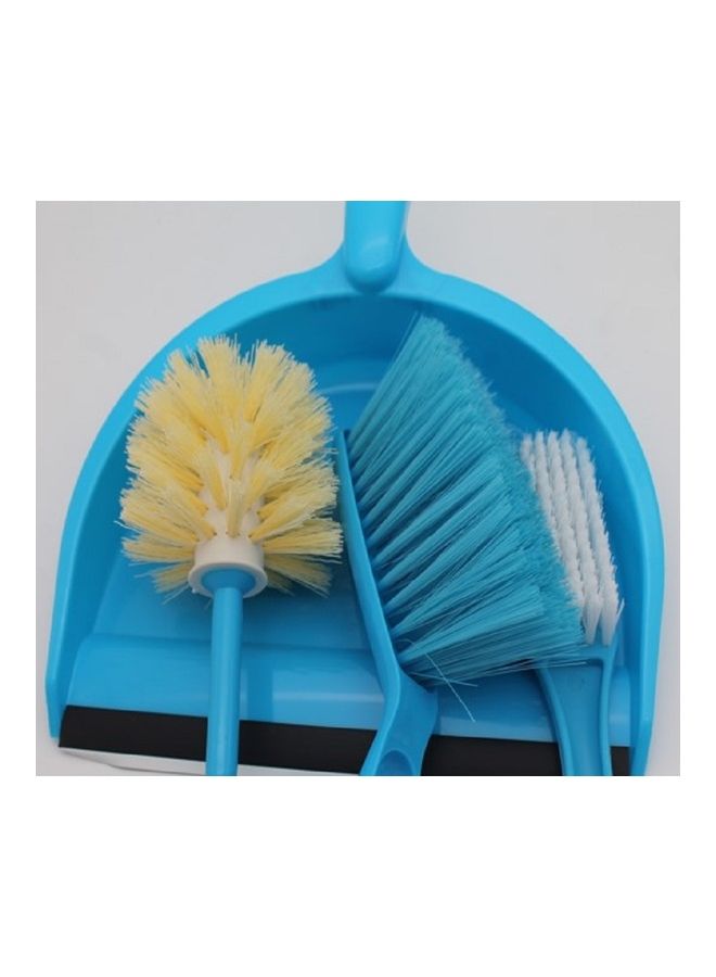 إحساس مجموعة فرشاة تنظيف مع وعاء غبار 3 قطع أزرق/أبيض/بيج 25سم - Image 3