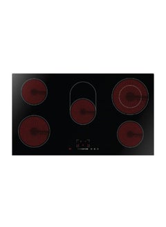 Midea Ceramic Hob Schott Glass 9 Stage Power Sensor Touch Auto Safety Switch MCHV848 Black/Red 