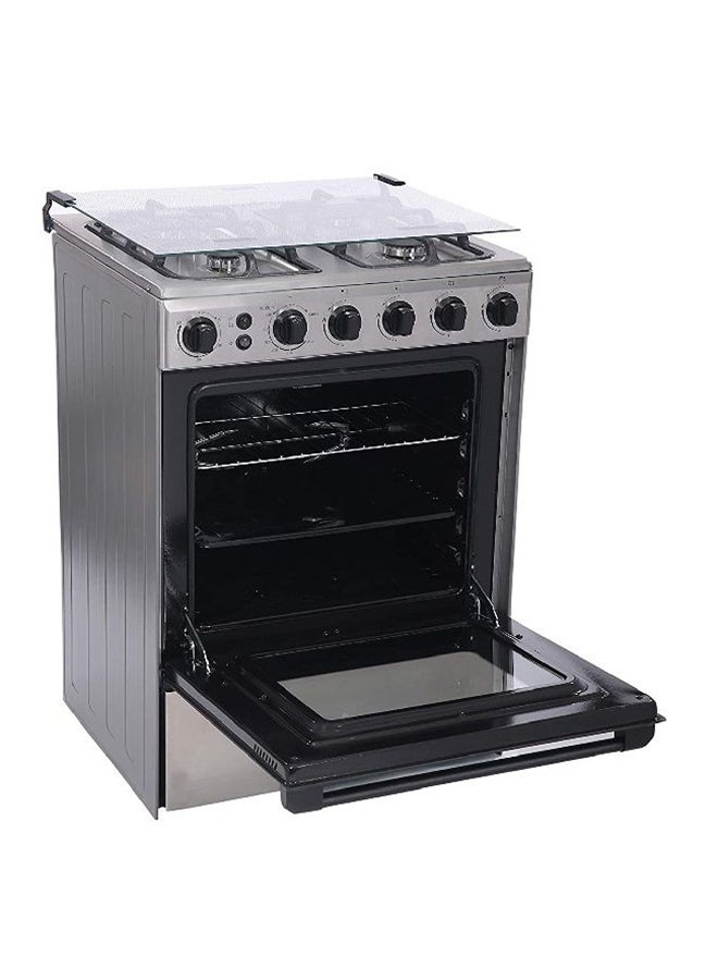 4 Burner Gas Cooker 60 x 60 cm, Full Safety, Auto Ignition, Rotisserie, Thermostat, Separate Knob for Oven and Grill,1 year Warranty BME62058FFD-D Silver/Black - v1641879259/N51437294A_3