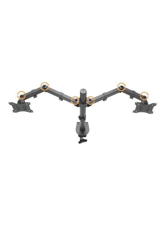 Stargold Articulating Dual Monitor Mount Black  - Image 4