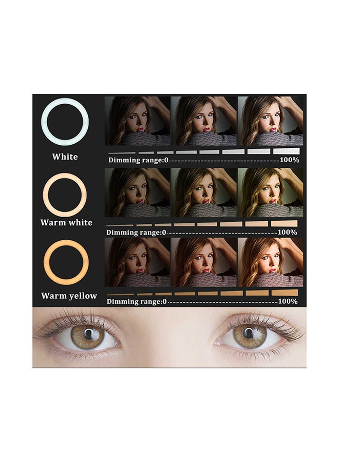 21 inch Fill Ring Light With Adjustable Tripod Stand and 3 Cell Phone Holder and Remote Multicolour - Image 3