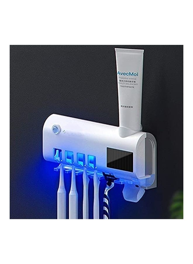 Sterilizing of Toothbrush Via UV Rays Pus Holder and Toothpaste Dispenser White 20inch - Image 3