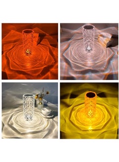 16 Colour   LED  Crystal Diamond Table Lamp Clear 21cm - v1641885752/N52393165A_6