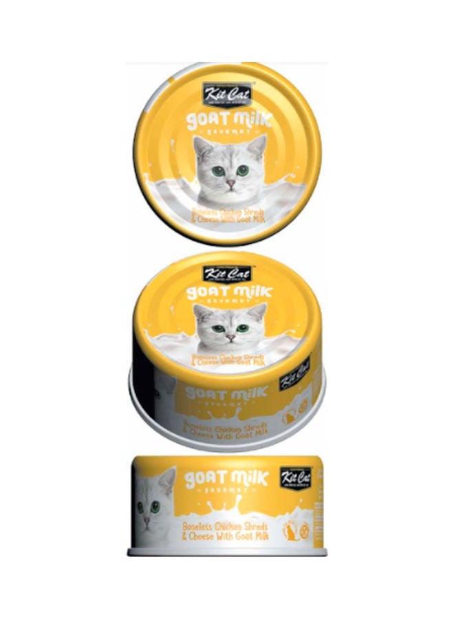 Kit Cat Boneless Chicken Shreds & Cheese With Goat Milk Multicolour 70grams  - Image 2