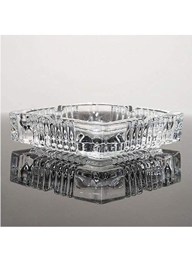 Crystal Transparent Glass Fashion Ashtray Clear - Image 1
