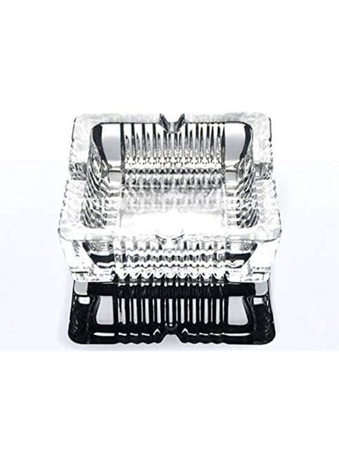 Crystal Transparent Glass Fashion Ashtray Clear - Image 3