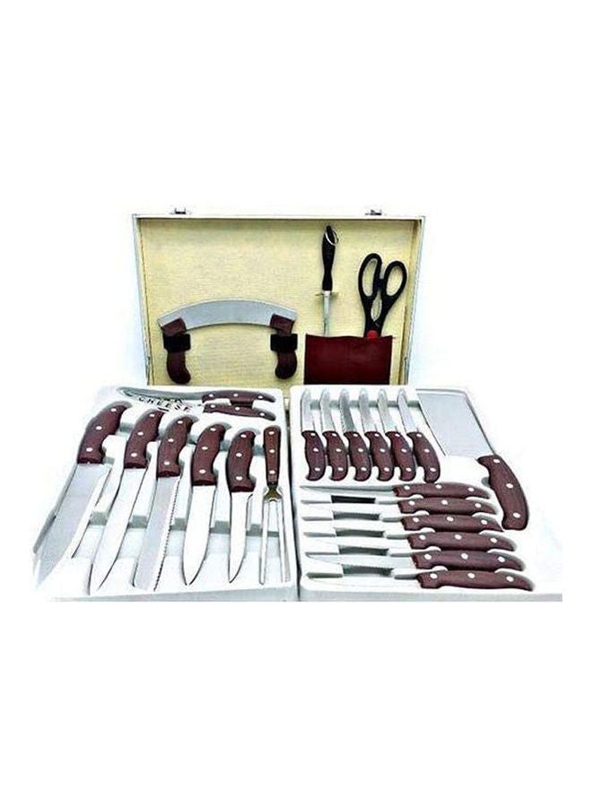Generic - Knife Set With Case 25 Pcs Brown 1.08kg - Image 1
