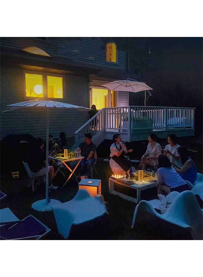 شاربدو Diamond Rose Shade Nightstand Table Lamp with Touch Control Transparent - Image 5