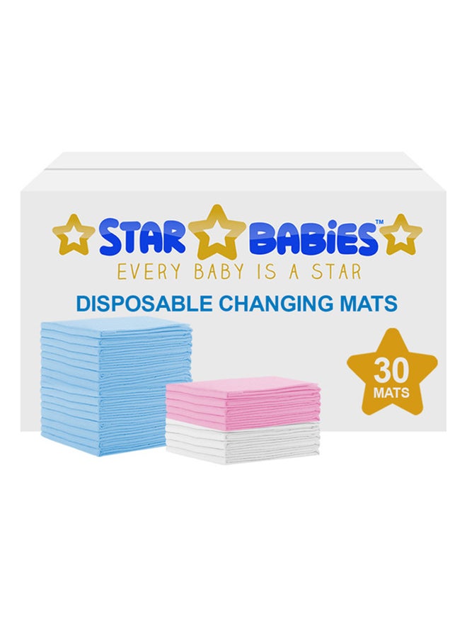 STAR BABiES Disposable Changing Mat Pack of 30