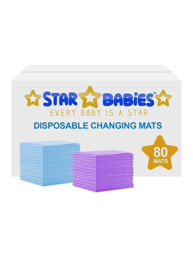 STAR BABiES Disposable Changing Mat, Pack of 80 - Image 1