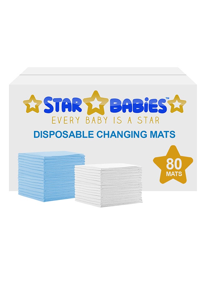 STAR BABiES Disposable Changing Mat, Pack of 80