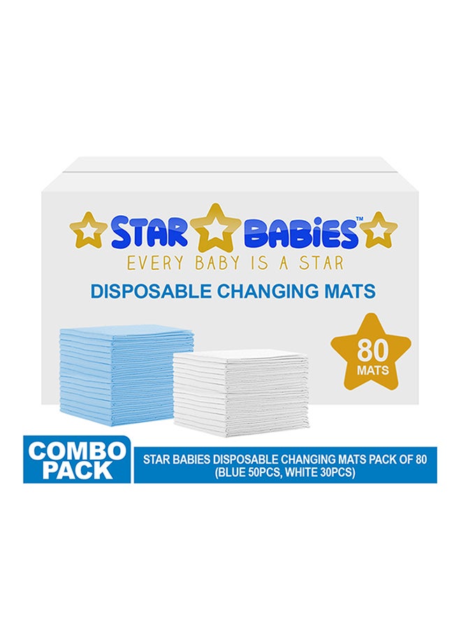 STAR BABiES - Disposable Changing Mat, Pack of 80 - Image 1