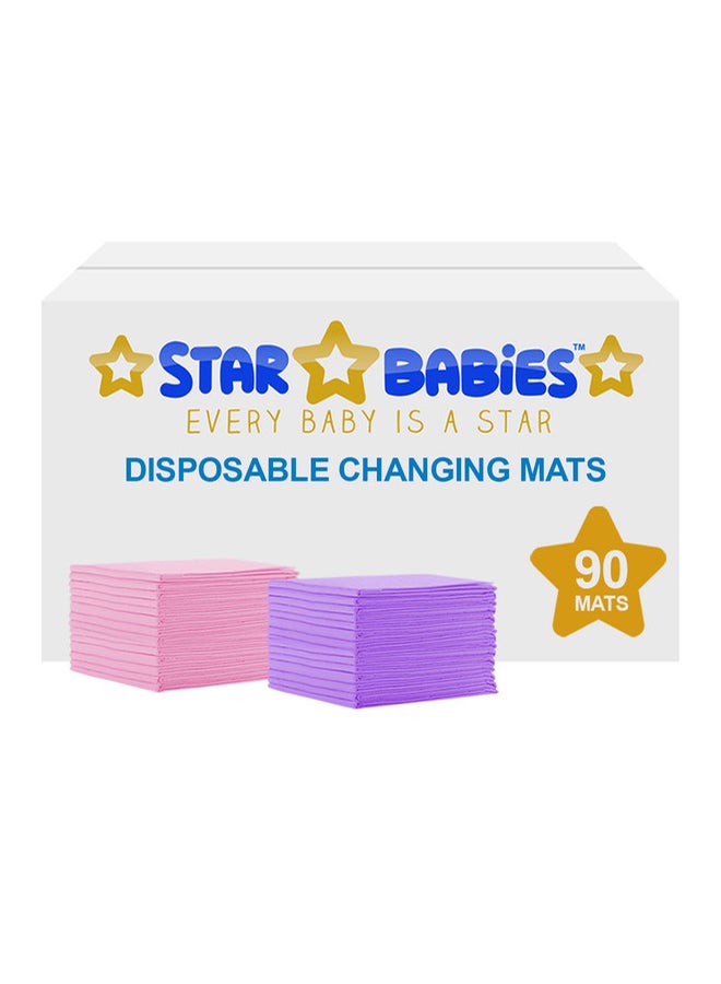 STAR BABiES Disposable Changing Mat, Pack of 90 - Image 1