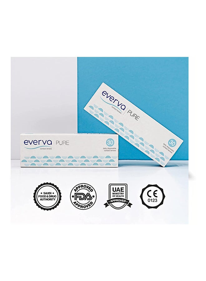 Pure - Daily Disposable Pack Clear Contact Lenses - Pack of 90