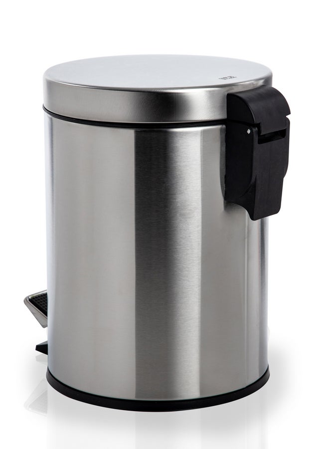homes r us EKO Stainless Steel Stylishly Designed Basic Pedal Bin Silver 12Liters  - Image 4