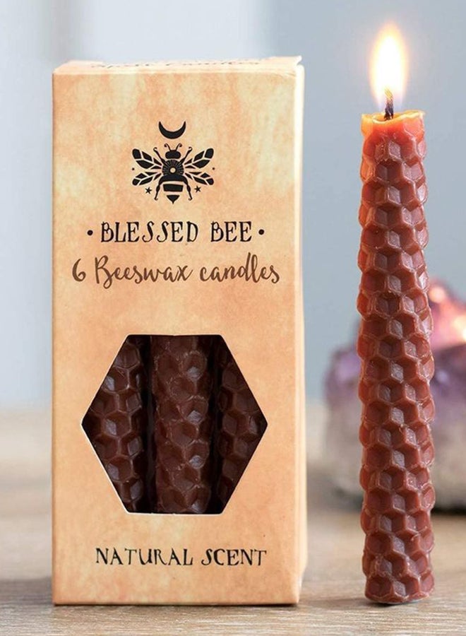 6-Piece Blessed Bee Beeswax Spell Earth Magic Candle Brown 11cm - v1641900924/N52099488A_3