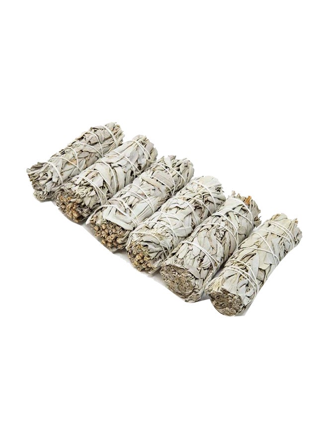 6-Piece Sage Sage Incense Sticks Beige 4inch  - Image 1