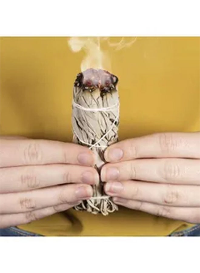 Sage Smudge Stick Incense White 4inch - Image 3