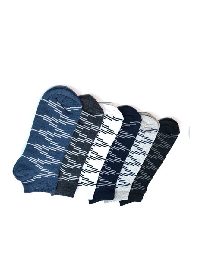 Generic - Cotton Blend Printed Low Cut Socks Multicolour - Image 1