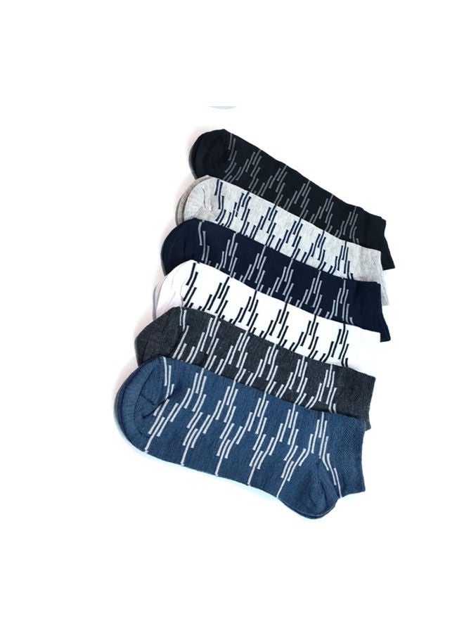 Generic - Cotton Blend Printed Low Cut Socks Multicolour - Image 1