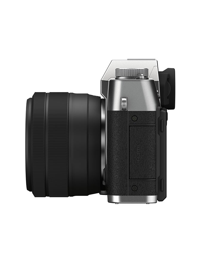 فوجي فيلم كاميرا دون مرآة X-T30 II مع عدسة XC مقاس 15 - 45 مم بلون فضي - Image 2
