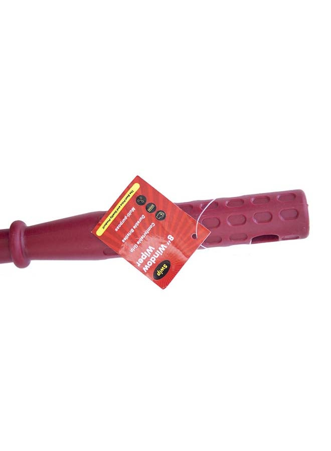 Window Wiper With Stick Red 8inch